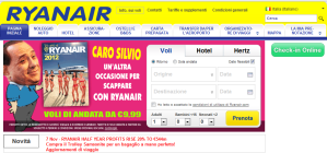 Berlusconi sbeffeggiato dalla Ryanair